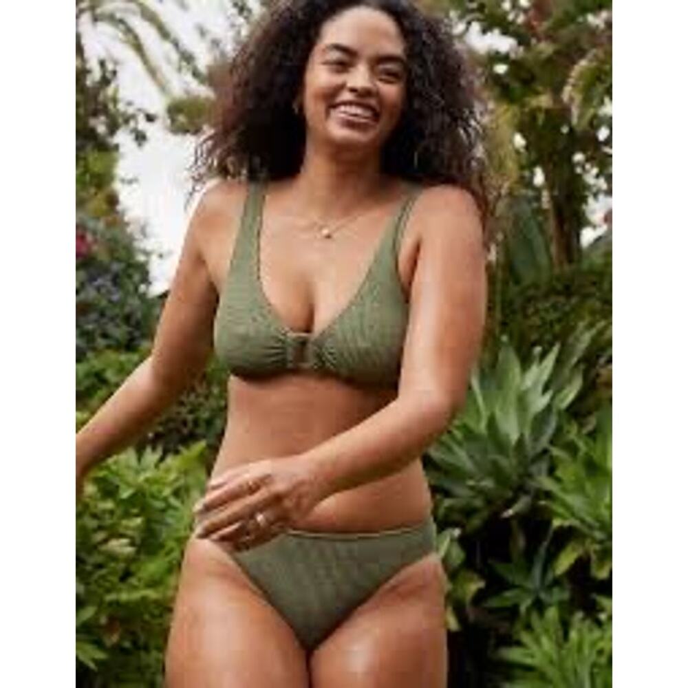 Aerie | Shimmery Crinkle Ring Bikini Set